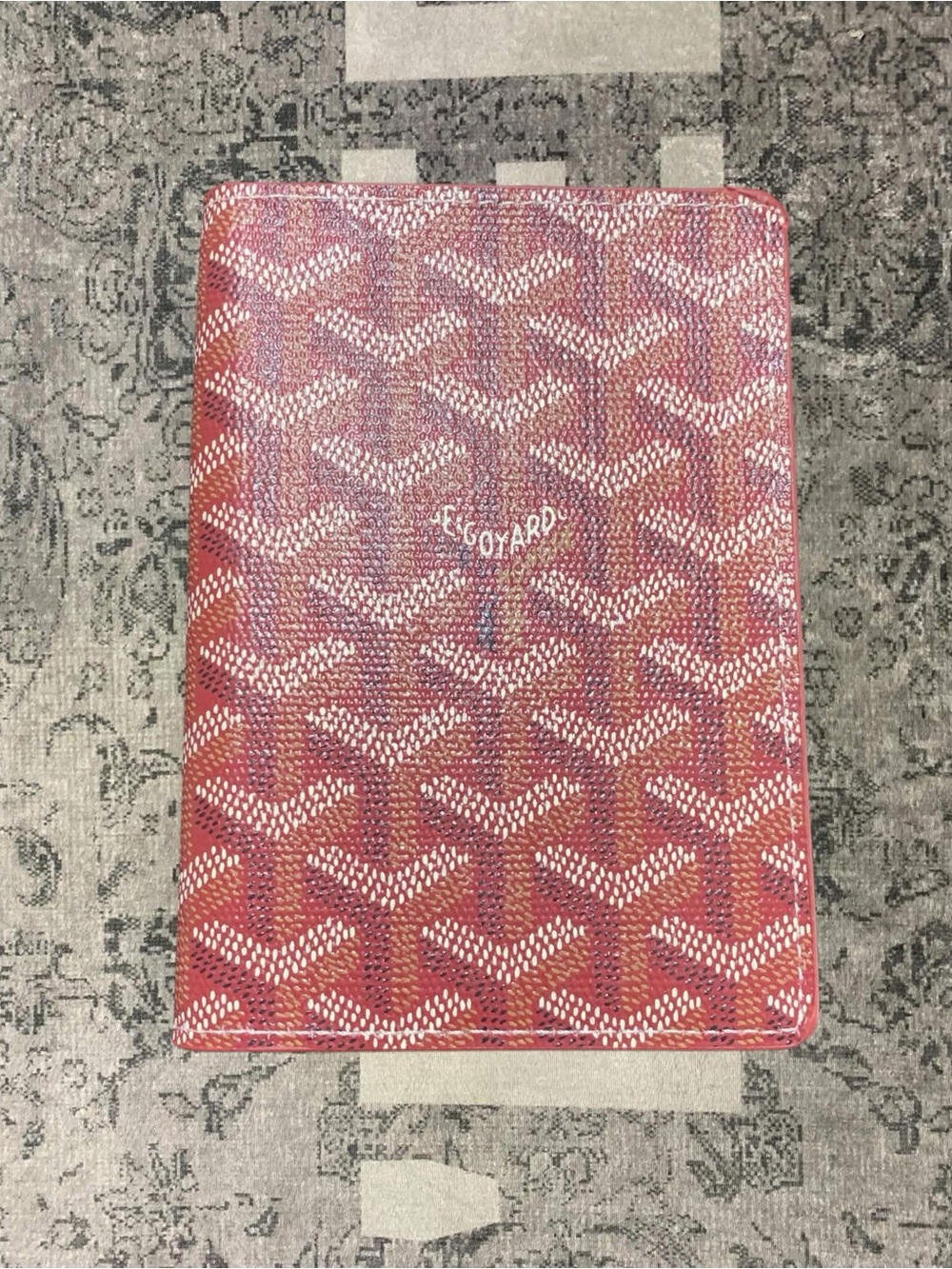Goyard Red Passport Holder